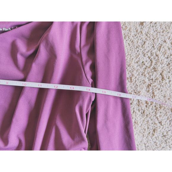 Abercrombie & Fitch Crepe Asymmetrical One-Shoulder Bodysuit Large Burgundy Fall - Picture 10 of 12